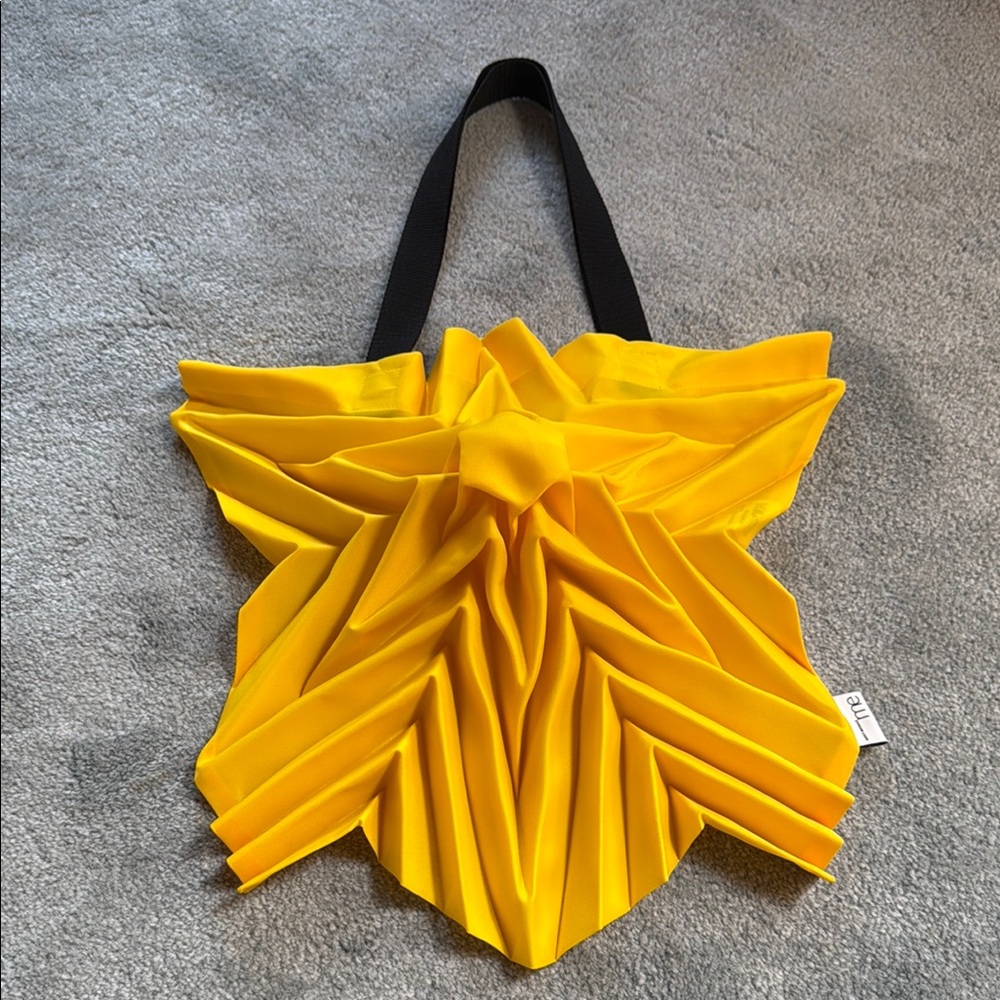 Authentic Yellow Issey Miyake Tote Bag